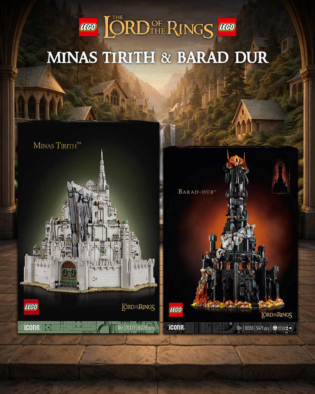 LEGO Lord of the Rings Minas Tirith & Barad Dur