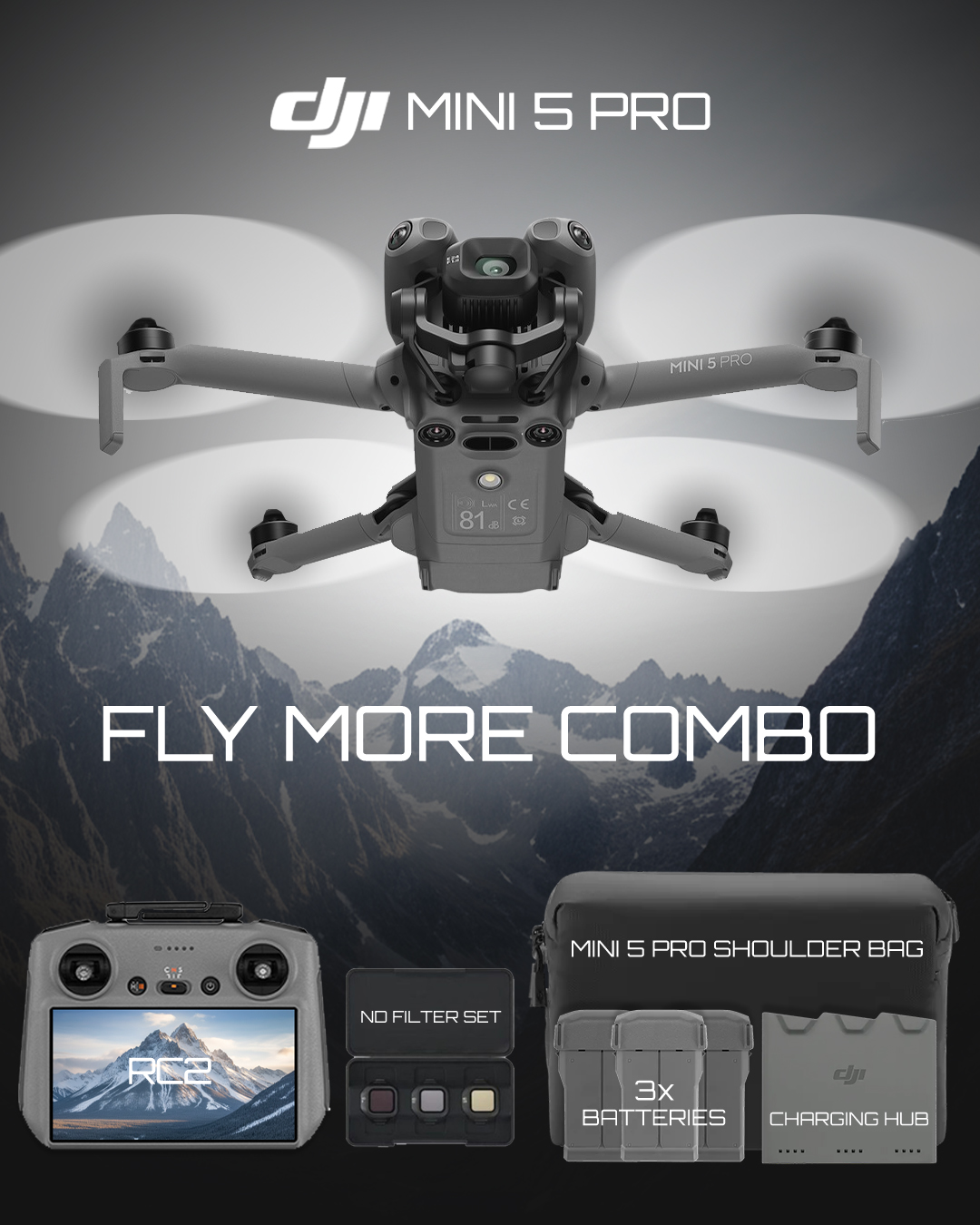 DJI Mini 5 Pro Fly More Combo with RC 2