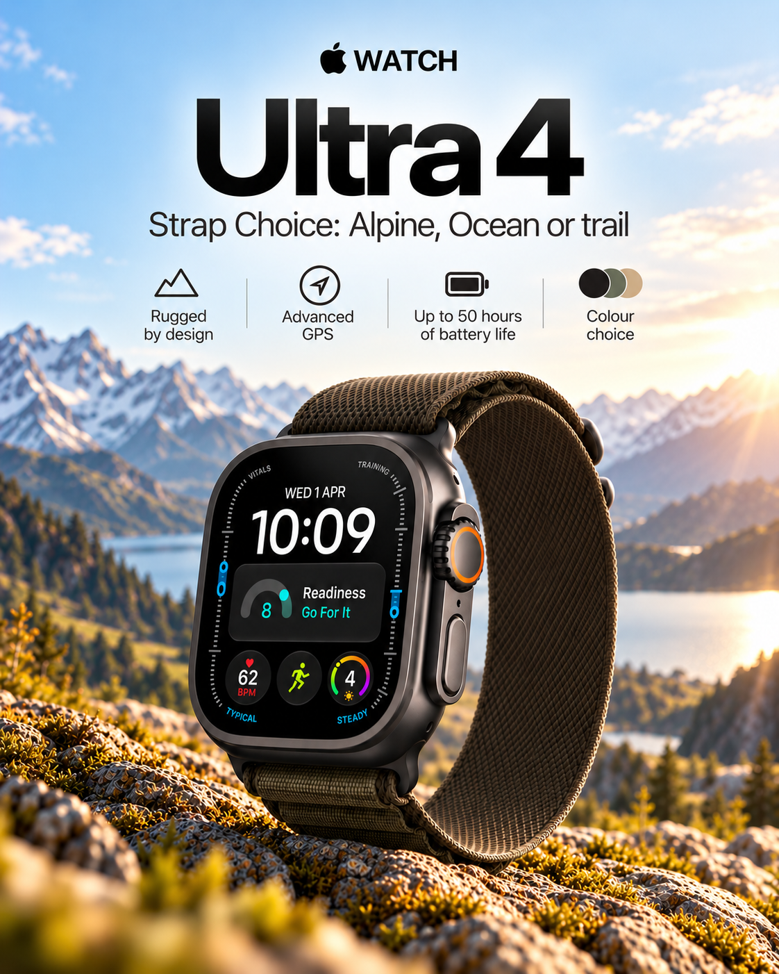 New Apple Watch Ultra 4 GPS & Cellular (Colour Choice)