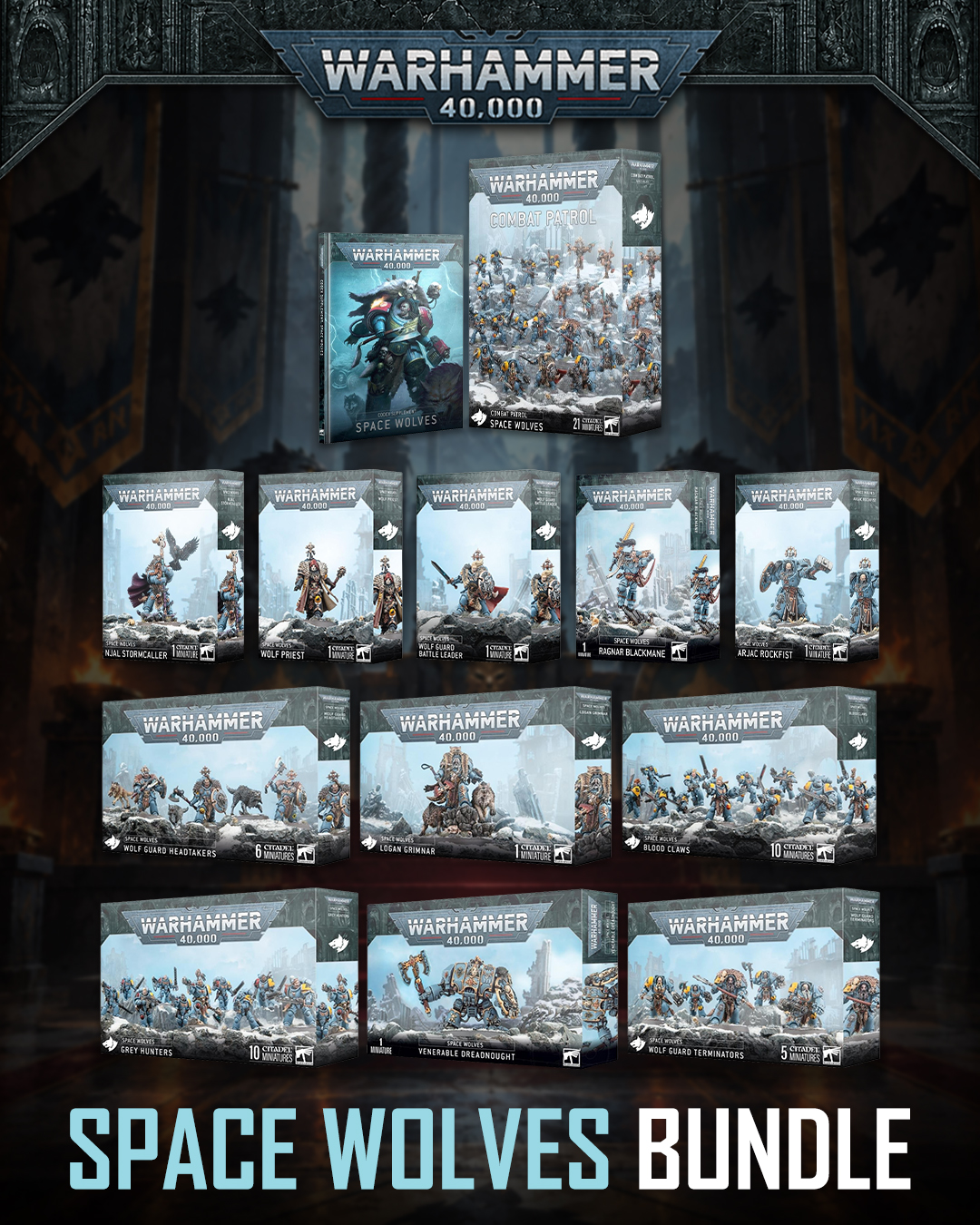 Warhammer 40,000 Space Wolves Bundle